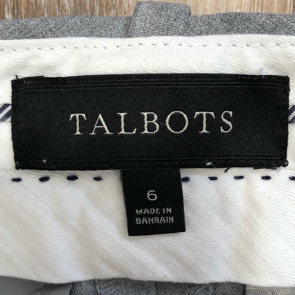 Talbots gray dress pants wide leg Size 6 - Picture 3 of 6